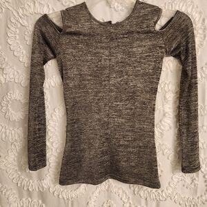 rag & bone Charcoal Long Sleeve Top